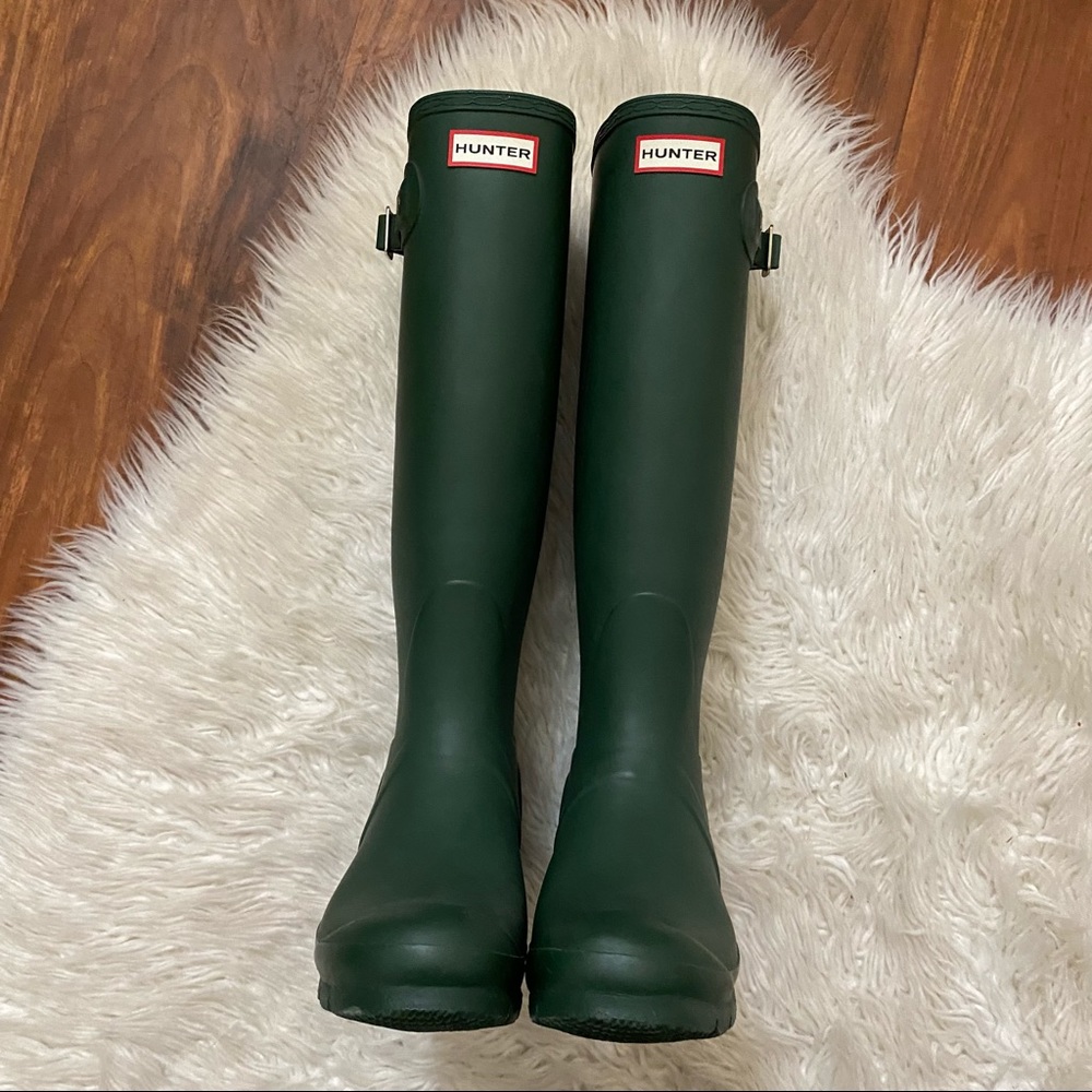 Dark Olive Hunter Tall Rain Boots